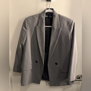 Zara Oversized Gray Blazer